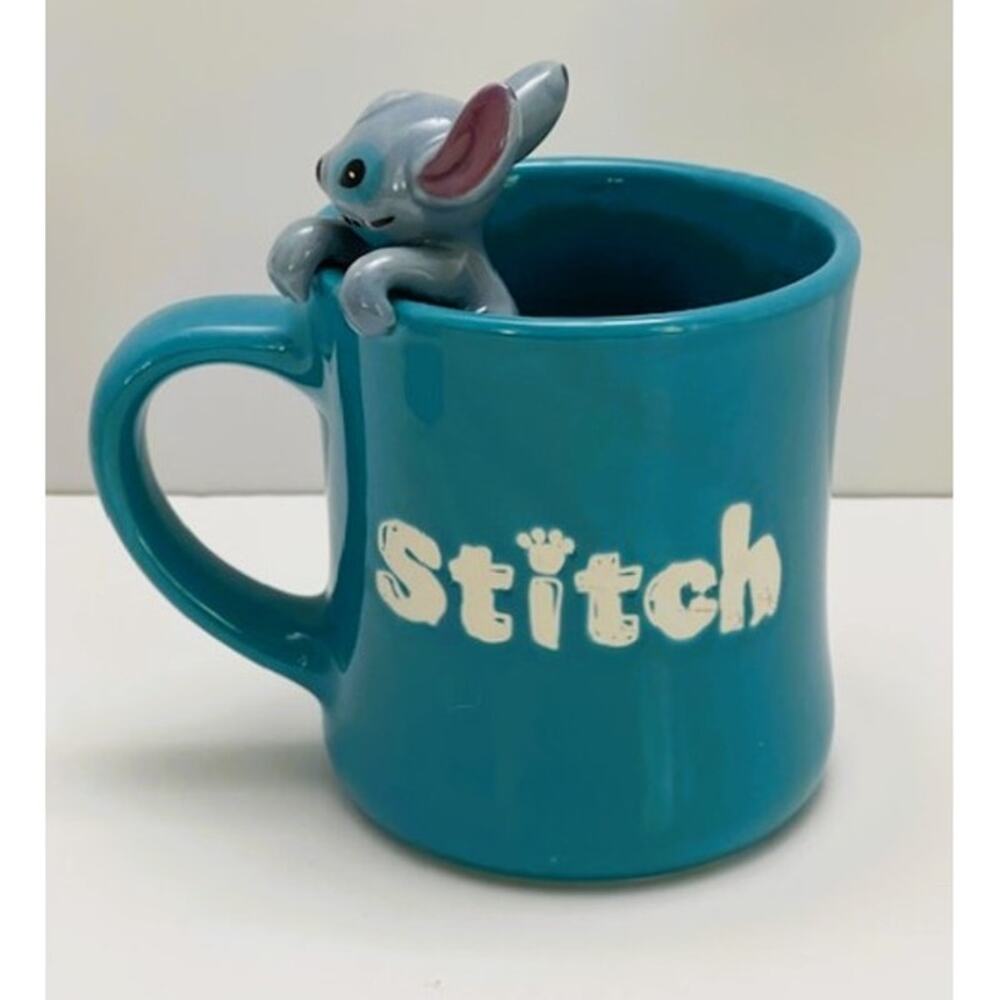 Disney Stitch Sculpted 16oz Large Ceramic Coffee Mug-NEW